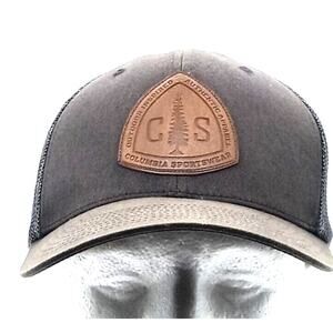 Columbia Sportswear Trucker Hat Snapback Mesh Logo Patch Small / Medium